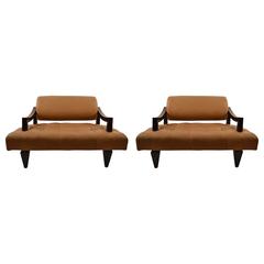 Pair James Mont Settees, Loveseats