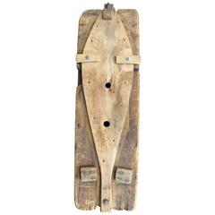 Antique Snowshoe Making Form