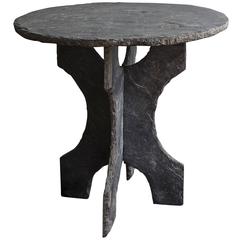French Slate Table from the 1950s French Slate Table from the 1950s