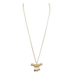 Vintage Tiffany & Co. Bird Pendant Necklace in 18k Yellow Gold