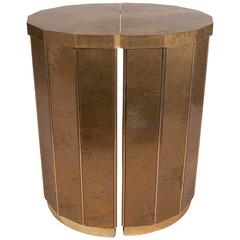 Mastercraft Split Barrel Pedestal Table Bases in Brass