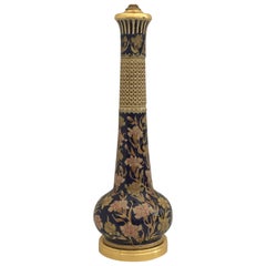 Giant Ceramic and Gold Lamp with Islamic Floral Motif style of Marbro