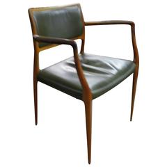 Niels O Moller Teak Armchair Model 65