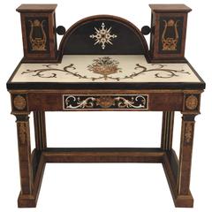 Tessellated Stone Desk or Console Table Attributed to Maitland-Smith 6