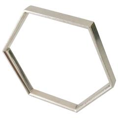 Georg Jensen Sterling Silver Hexagon Bangle Bracelet