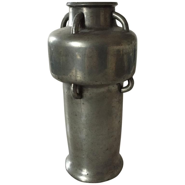 Mogens Ballin Tin Vase with Multiple Handles For Sale at 1stdibs