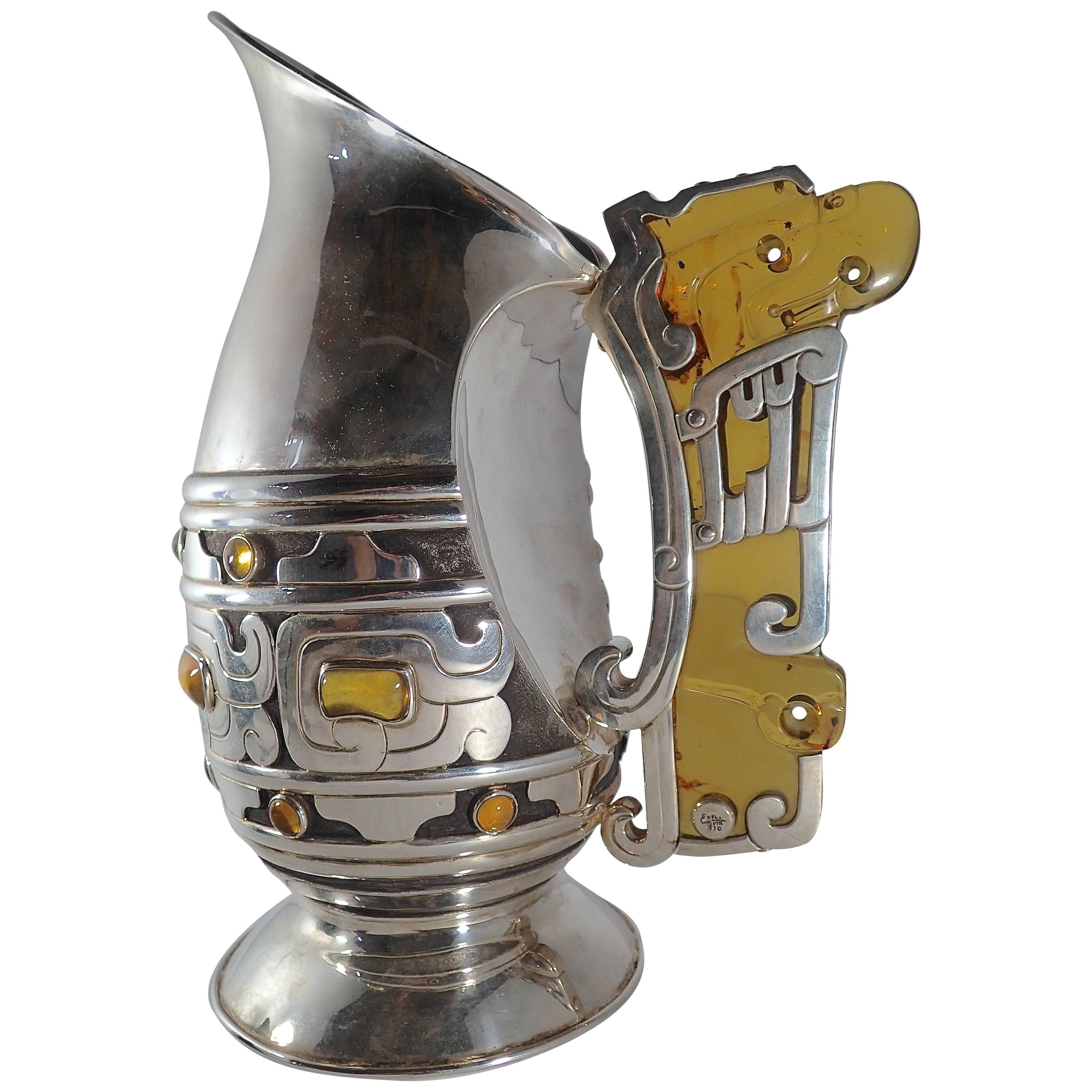 Ezequiel Tapia Amber Pitcher For Sale
