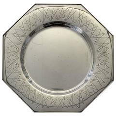Hans Hansen, 1950s, Sterling Silver Octagon Shaped Tray 11