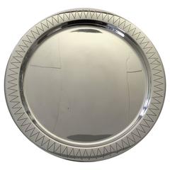 Hans Hansen Sterling Silver Tray Designed by Karl Gustav Hansen 12