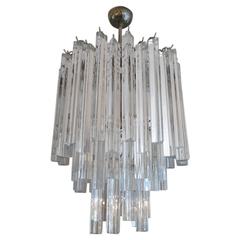 Italian Murano Glass Venini Style Chandelier