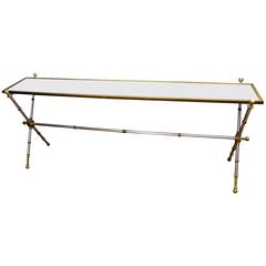 Brass and Metal Console by Jansen