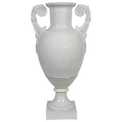 19th Century White Porcelain Vase by Nast or Limoges