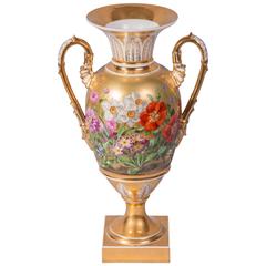 Vienna Porcelain Vase with Flowers, 1826
