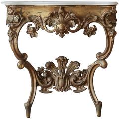 Rococo Style Console Table