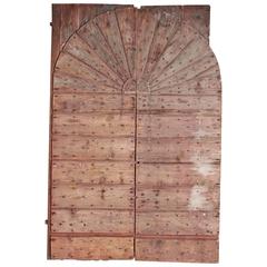 Antique Pair of Large 18th Century Farm Doors from Belluno Italy