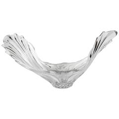 Spectacular Art Vannes Handblown Crystal Centerpiece