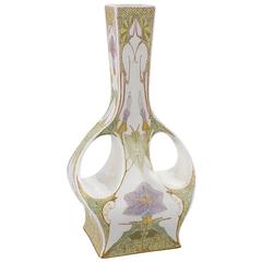 Dutch Jugendstil Porcelain Vase by Samuel Schellink for Rozenburg