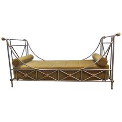 Maison Jansen Attributed Campaign Style Daybed