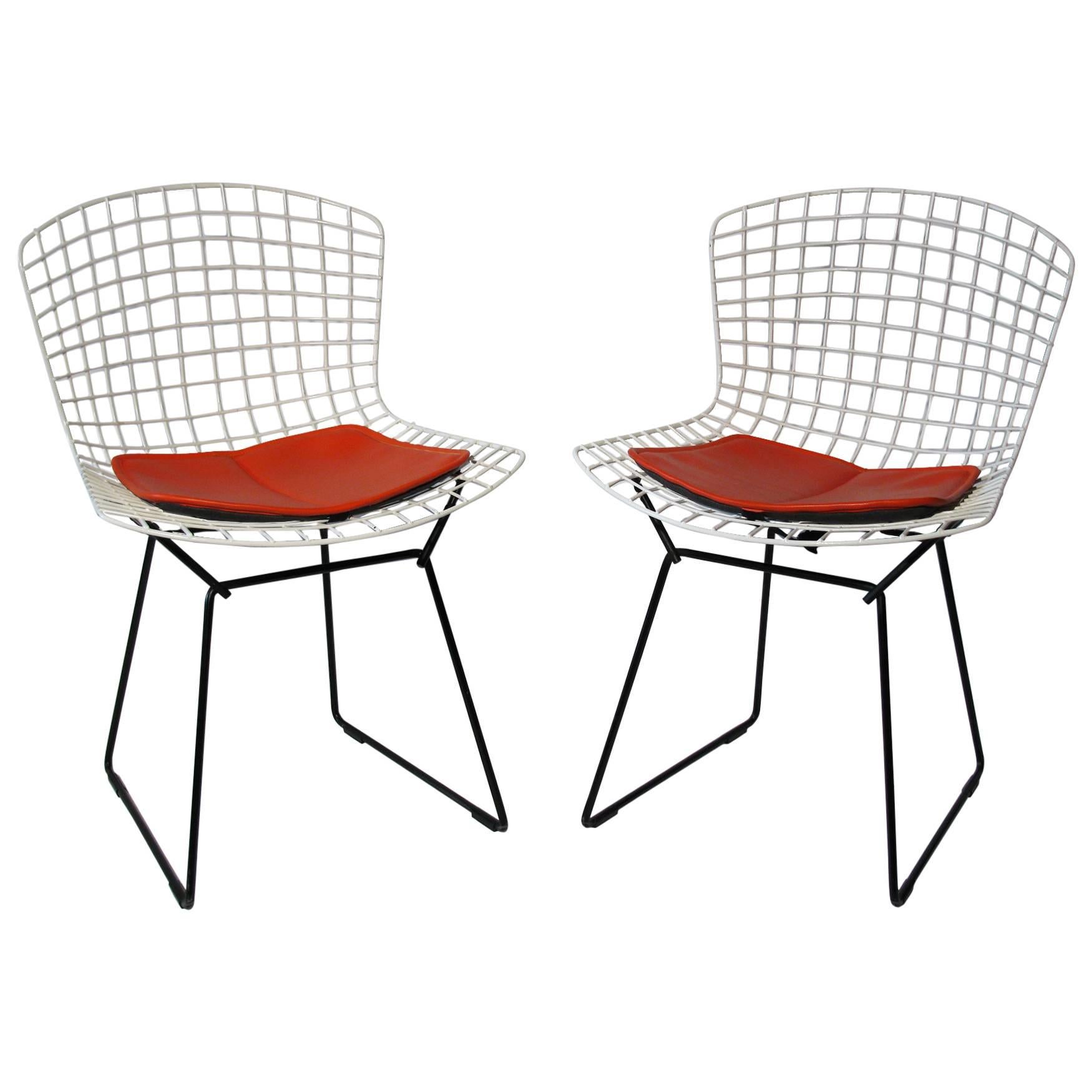 Harry Bertoia for Knoll Side Chairs, Pair
