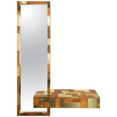 Paul Evans "Cityscape" Mirror Console