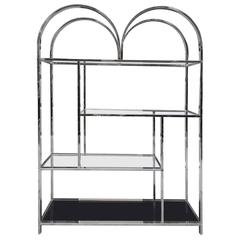 Large Chrome Etagere Style of Milo Baughman 12