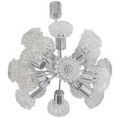 Mid-Century Modern Polished Chrome Chandelier, Richard Essig, German, 1960s 12