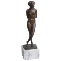 Large-Scale Art Deco Sculpture Female Nude, Ernst Seger, German