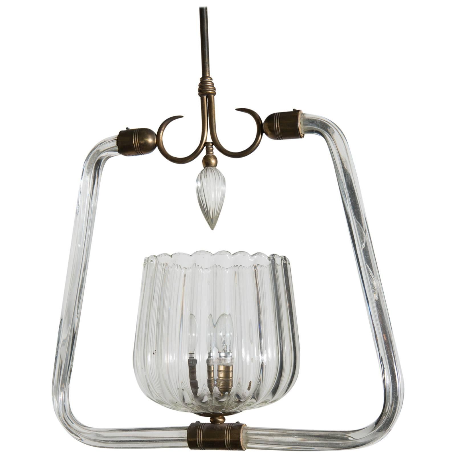 Elegant Chandelier by Gio Ponti and Venini For Sale