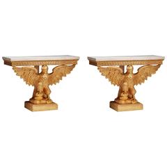 Eagle Console Tables in the manner of William Kent 8