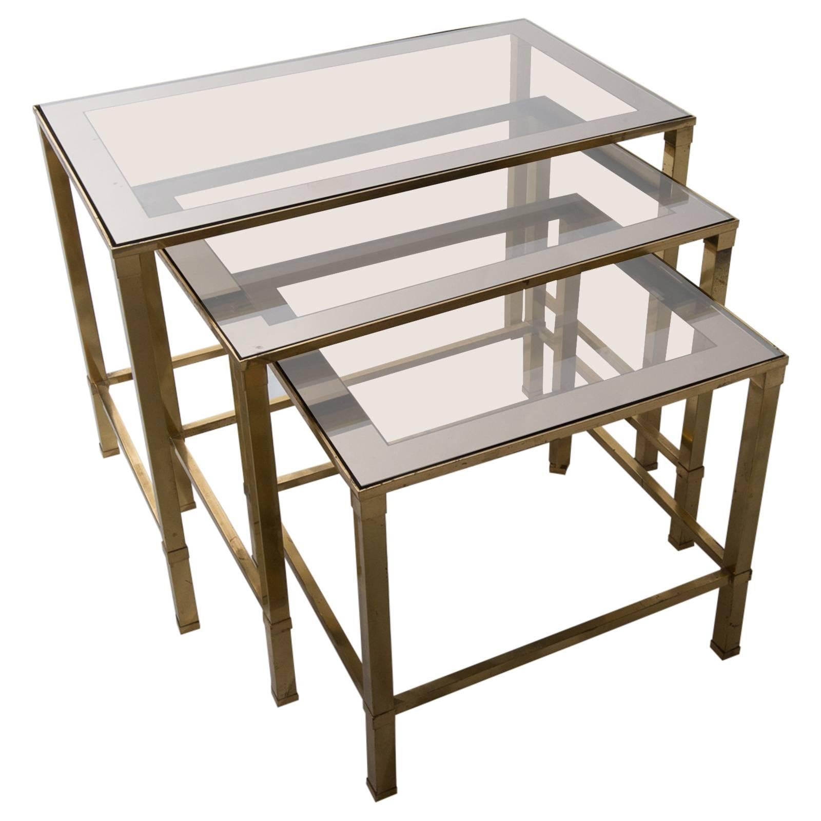 Three Modernist Nesting Tables For Sale