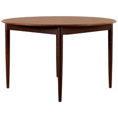 Midcentury Teak Extendable Round Table from Italy