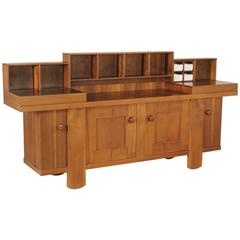 Midcentury Walnut Veneered Sideboard by Silvio Coppola, 1964, Bernini Production