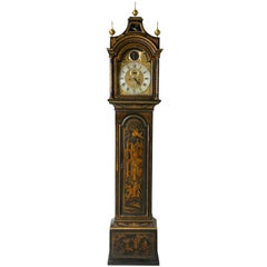 Black Chinoiserie Grandfather Clock