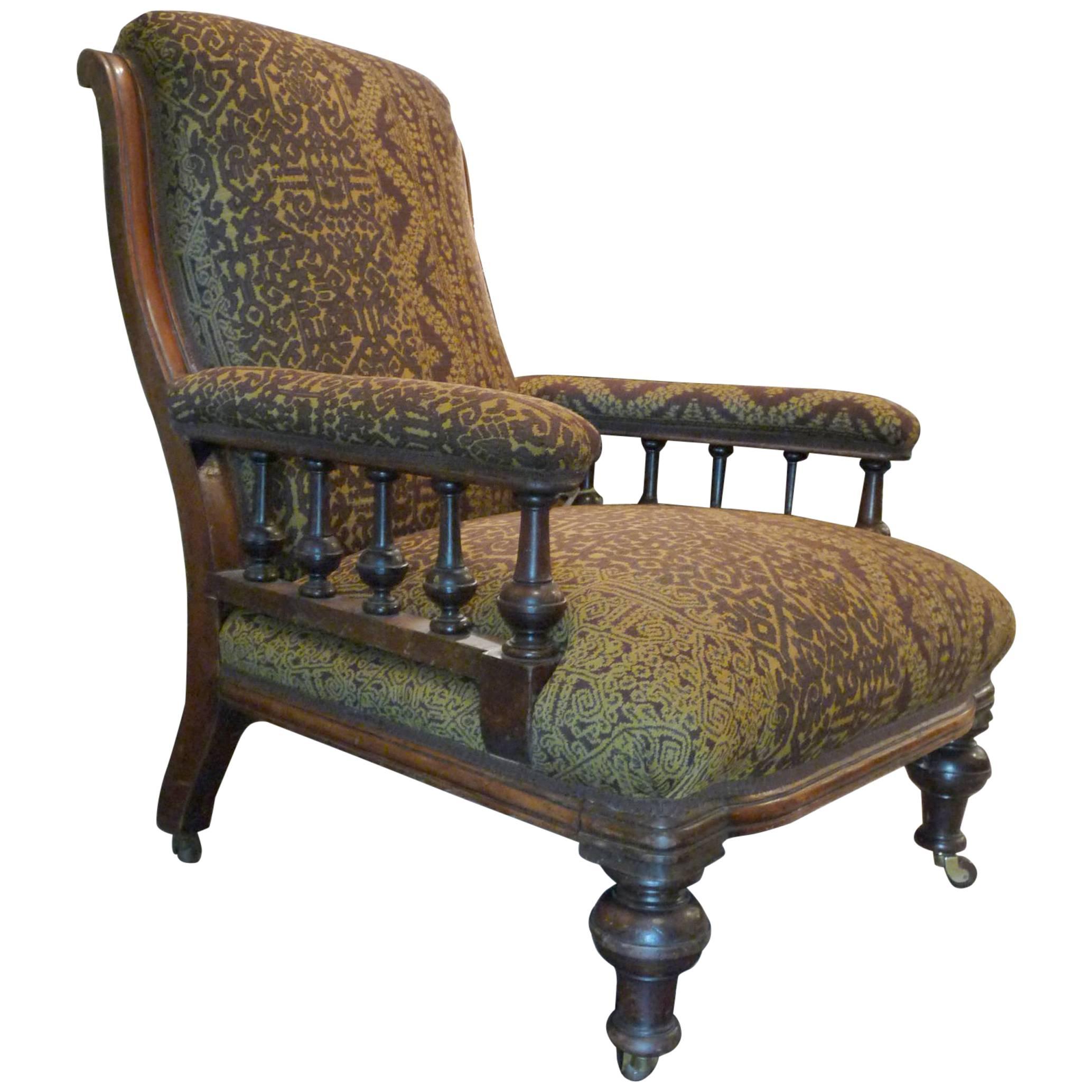 English Library Chair For Sale