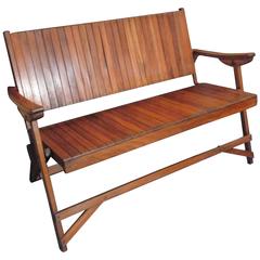 Teak Folding Bench