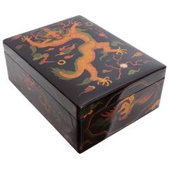Rare Korean Lacquer Box, circa 19th Century