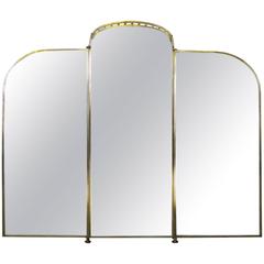 Monumental French Art Nouveau Three Part Mirror 11