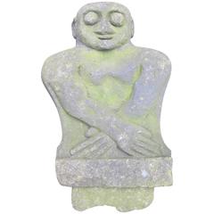 Antique Primitive Handcarved Stone Figure