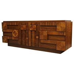 Midcentury Lane Brutalist Style Dresser Credenza