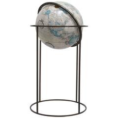 World Globe on Bronze Floor Stand