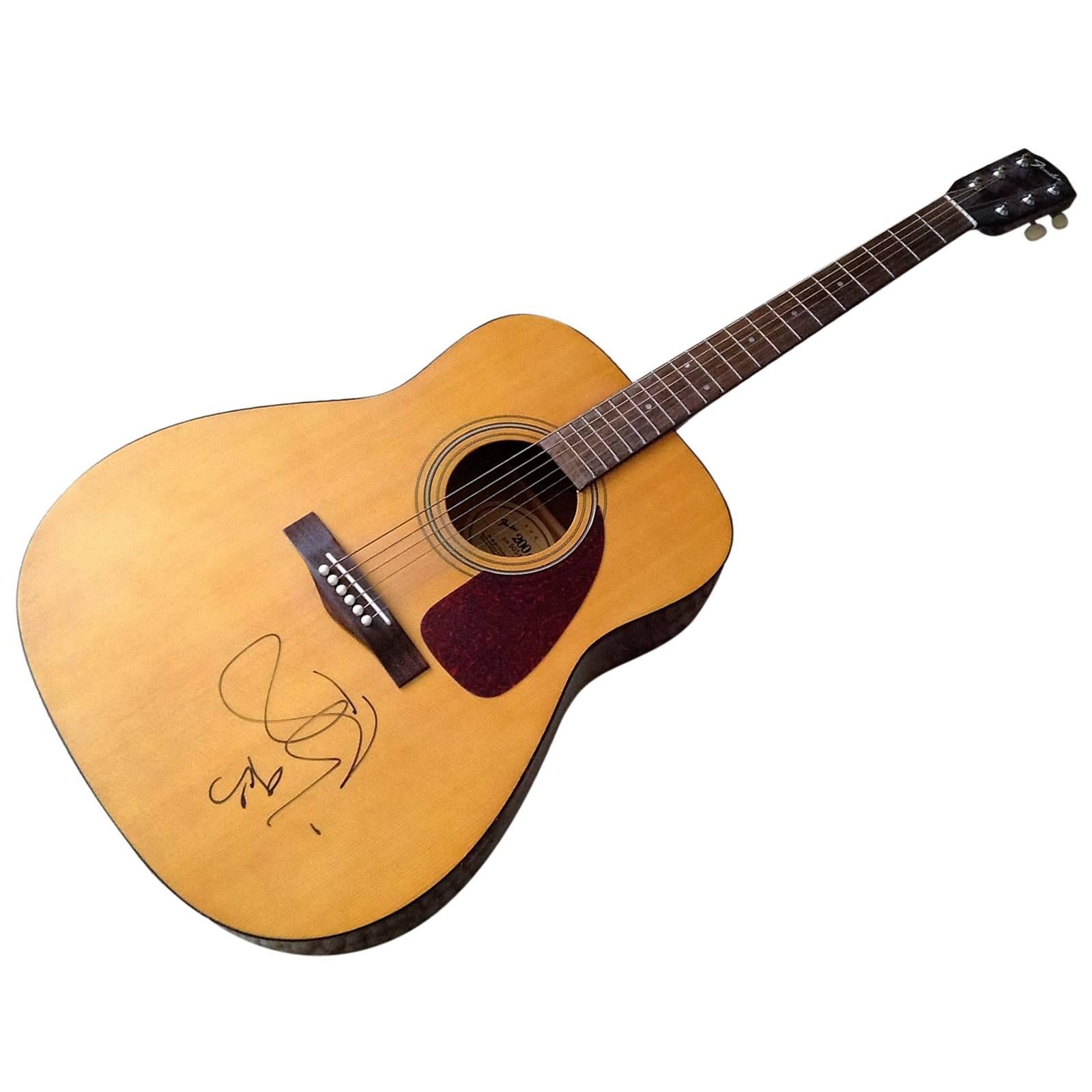 David Bowie Autographed Guitar For Sale