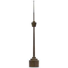Modernist Communication Tower, Solid Brass, Germany