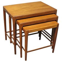 Vintage Nest of Tables in Teak From the 1960s