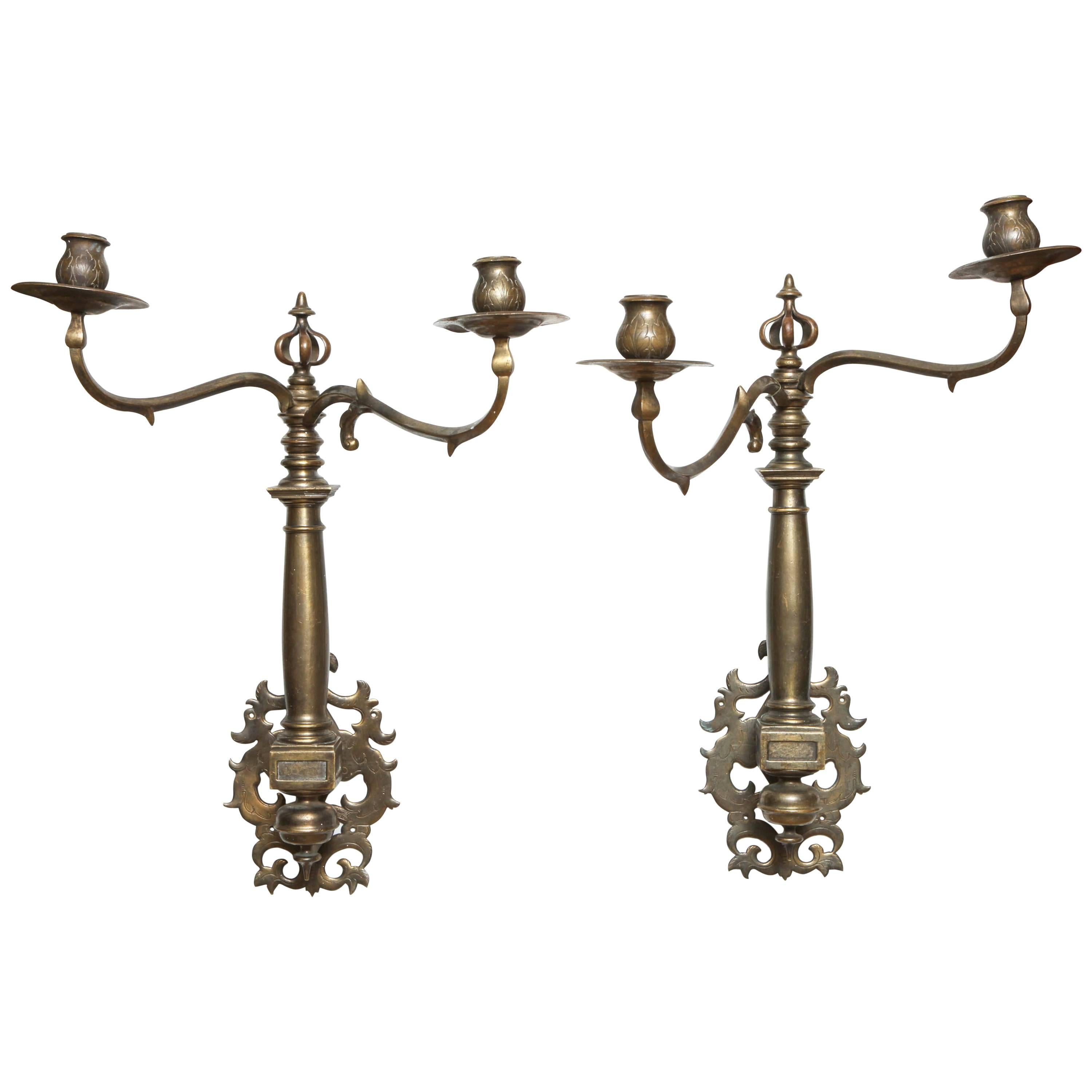 Rare Pair of Late 17th-Early 18th Century Ship Sconces For Sale