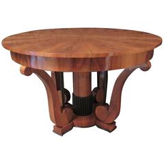 Antique Rare Biedermeier Extendable Table