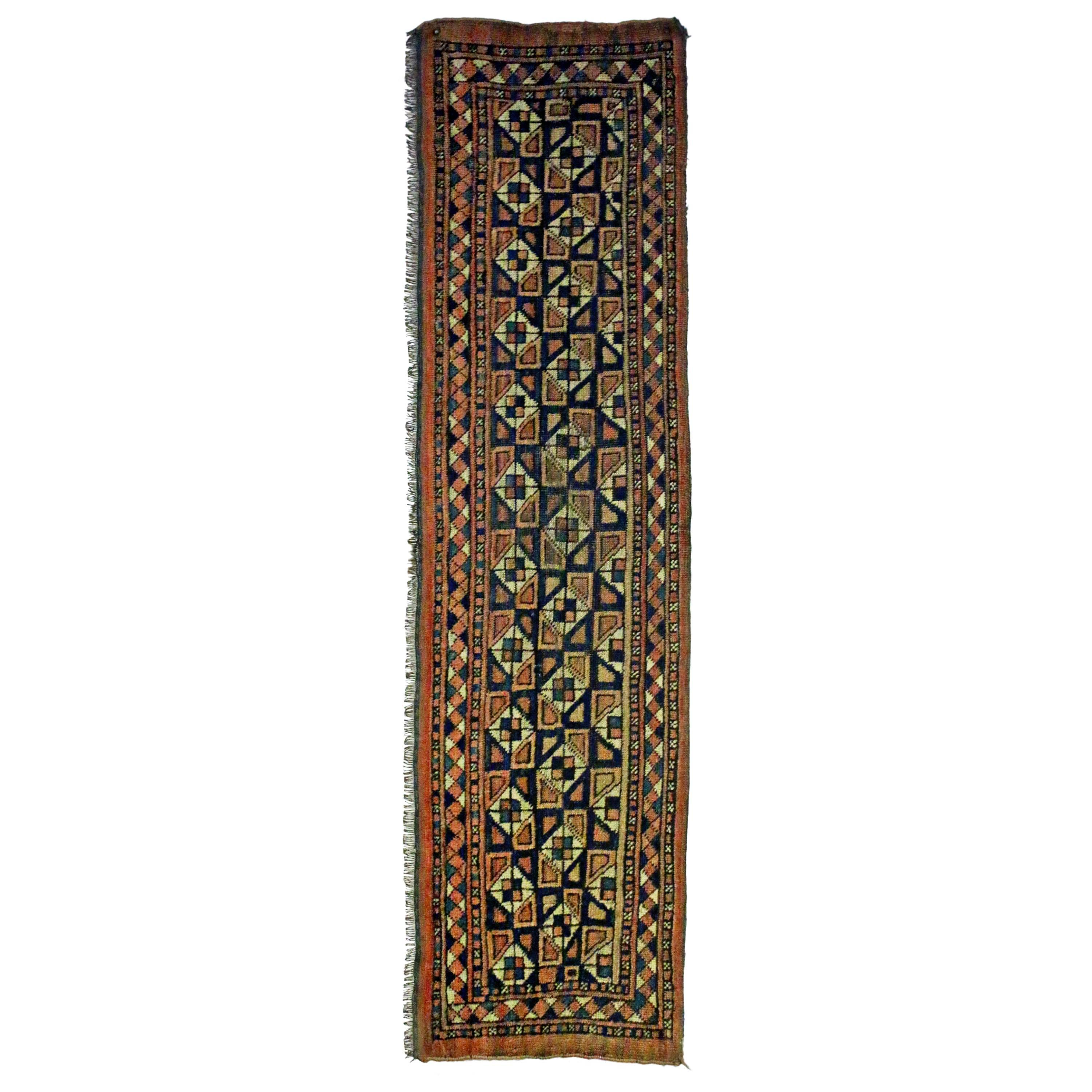 Antike Turkoman Yomut Tasche Gesicht Textil Wandbehang