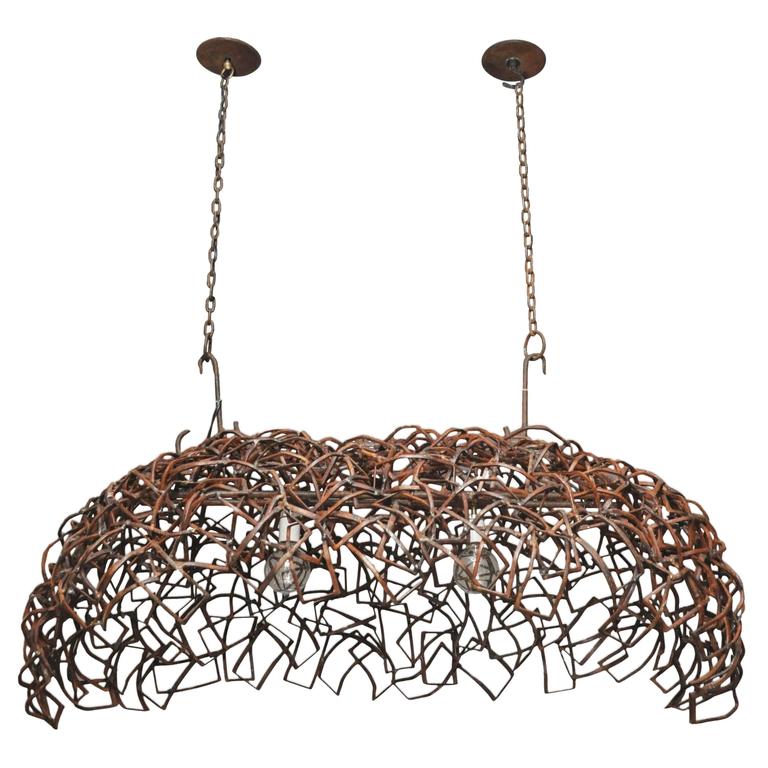 Lotus A Salvaged Rusted Steel Fixture By Chicago Artist Lucy Lotus A Salvaged Rusted Steel Fixture By Chicago Artist Lucy Slivinski 1