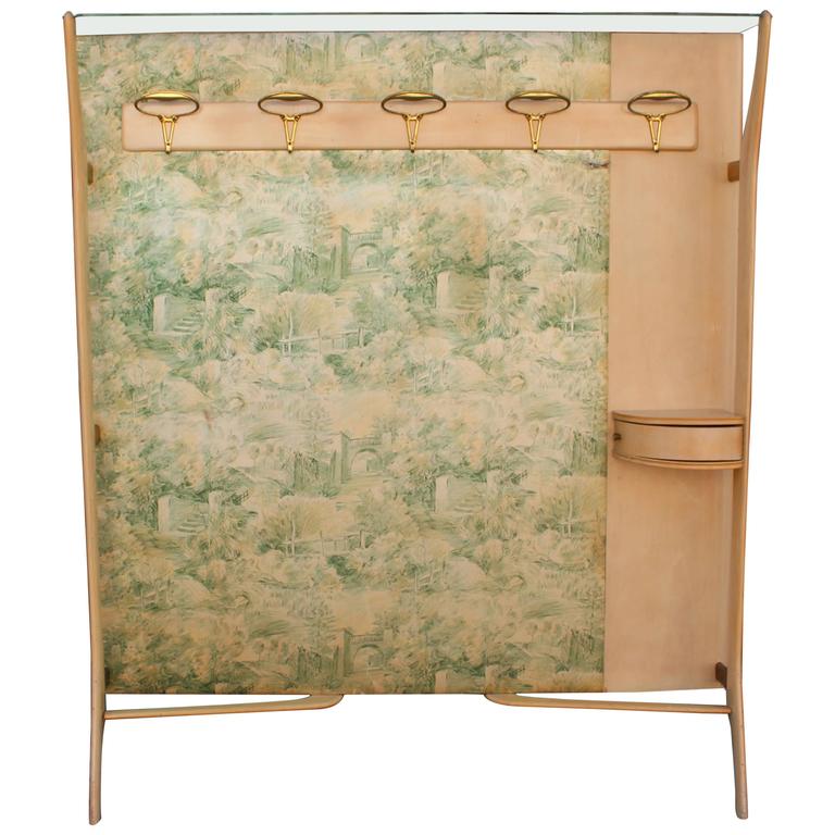 1950s Italian WallMounted Hanging Hall Tree at 1stdibs