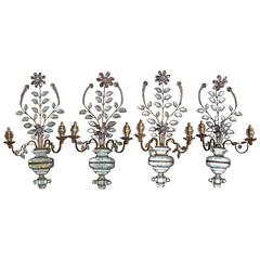Set of Four Old French Bagues Sconces