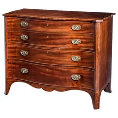 George III Period Serpentine Chest of Drawers